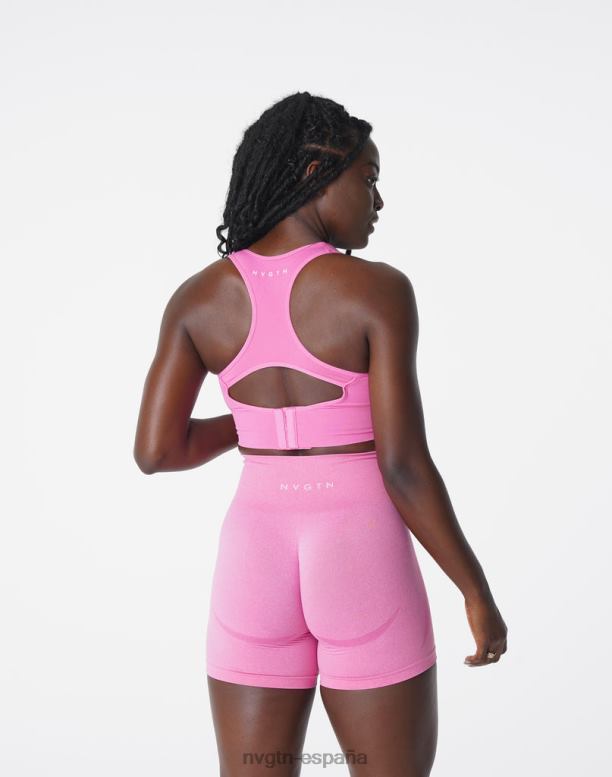 aptitud física mujer NVGTN HB2N2179 chicle rosa encender sujetador sin costuras