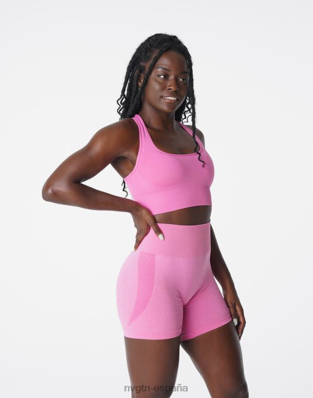 aptitud física mujer NVGTN HB2N2179 chicle rosa encender sujetador sin costuras