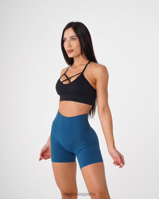 aptitud física mujer NVGTN HB2N2181 negro sujetador oasis