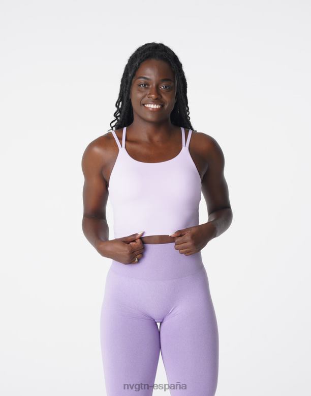 aptitud física mujer NVGTN HB2N2192 lavanda top sujetador aplomo