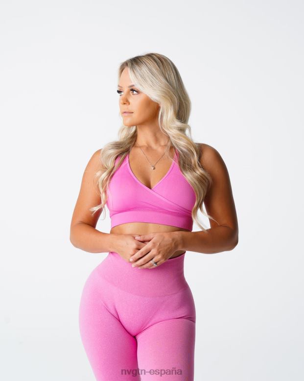 aptitud física mujer NVGTN HB2N2200 chicle rosa sujetador sin costuras de búsqueda