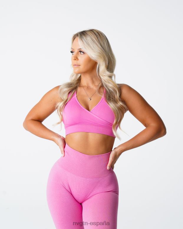 aptitud física mujer NVGTN HB2N2200 chicle rosa sujetador sin costuras de búsqueda