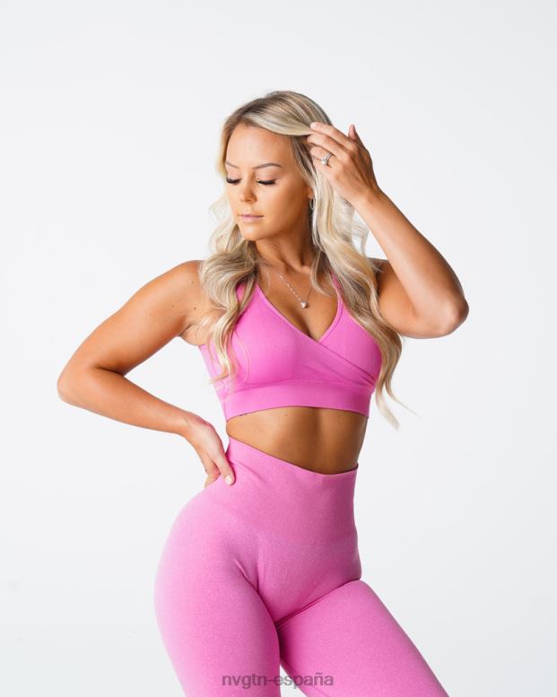 aptitud física mujer NVGTN HB2N2200 chicle rosa sujetador sin costuras de búsqueda