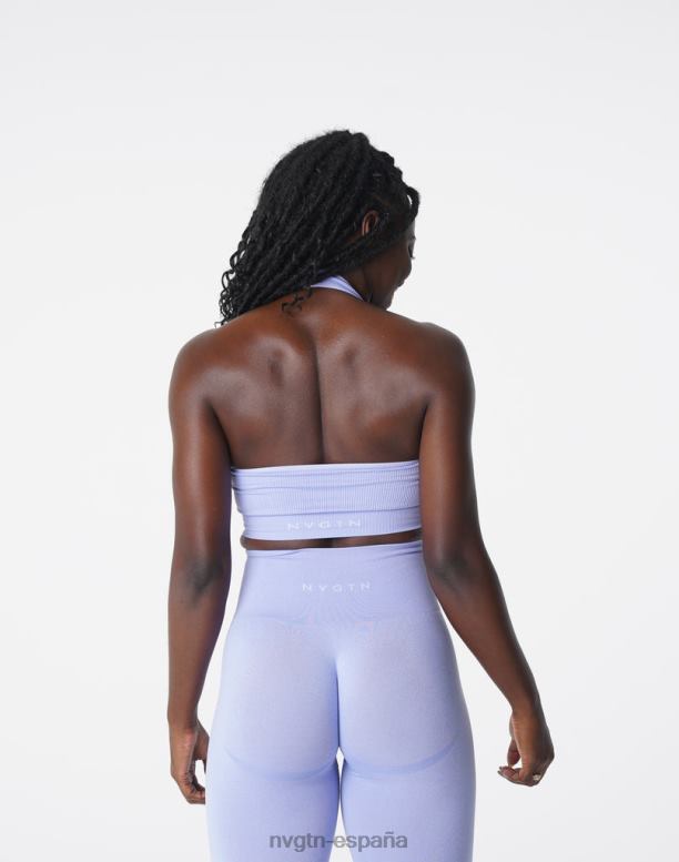 aptitud física mujer NVGTN HB2N2204 bígaro sujetador halter sin costuras de canalé ilimitado