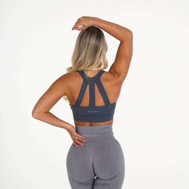 aptitud física mujer NVGTN HB2N2254 gris piedra sujetador trío