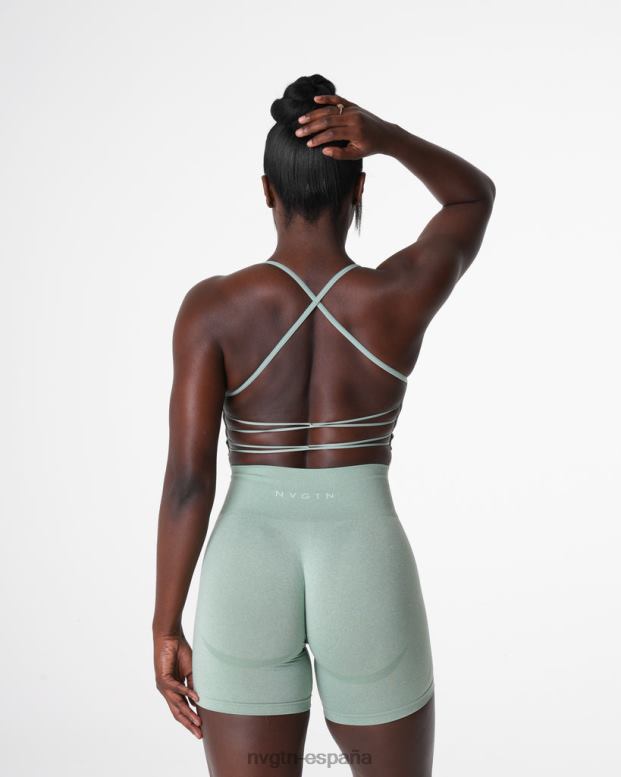 aptitud física mujer NVGTN HB2N229 verde salvia sujetador sin costuras invencible