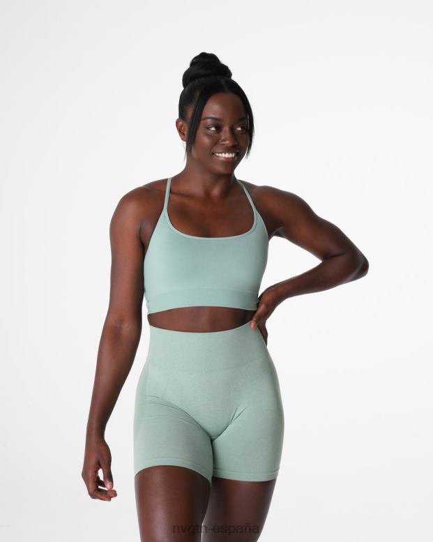 aptitud física mujer NVGTN HB2N229 verde salvia sujetador sin costuras invencible