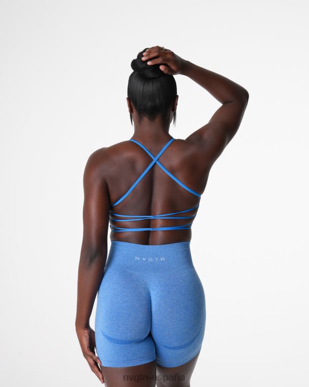 aptitud física mujer NVGTN HB2N230 océano azul sujetador sin costuras invencible