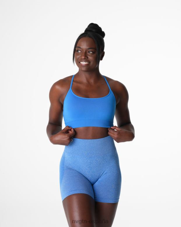 aptitud física mujer NVGTN HB2N230 océano azul sujetador sin costuras invencible