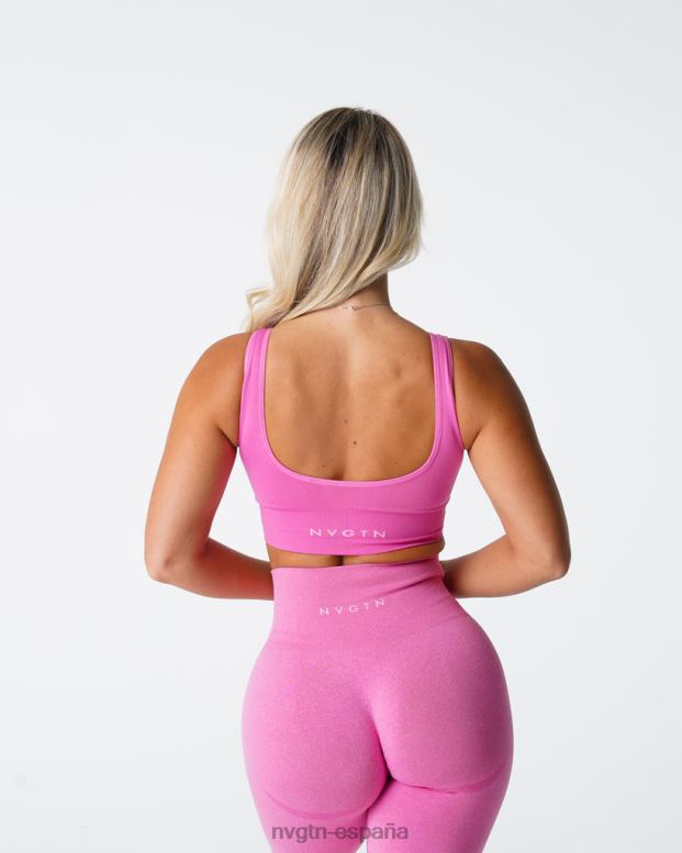 aptitud física mujer NVGTN HB2N270 chicle rosa elevar sujetador sin costuras