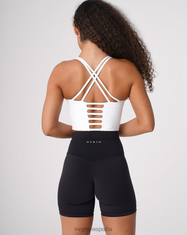 aptitud física mujer NVGTN HB2N282 blanco top sujetador matriz