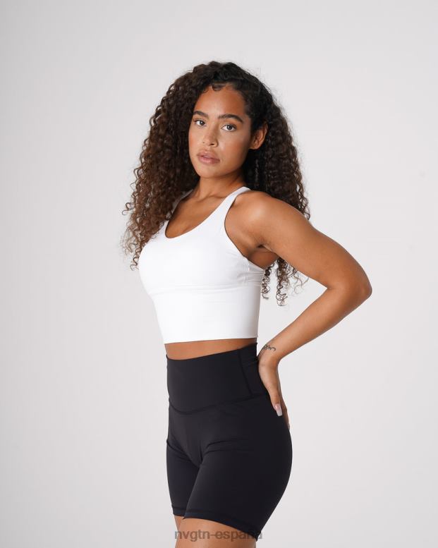 aptitud física mujer NVGTN HB2N282 blanco top sujetador matriz