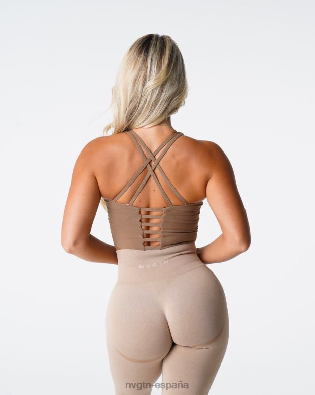 aptitud física mujer NVGTN HB2N284 moca top sujetador matriz