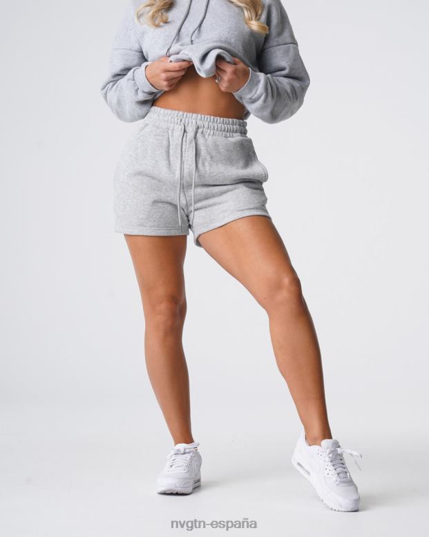 estilo de vida mujer NVGTN HB2N2739 gris pantalones cortos de estar por casa esenciales