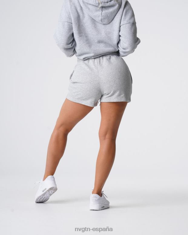 estilo de vida mujer NVGTN HB2N2739 gris pantalones cortos de estar por casa esenciales