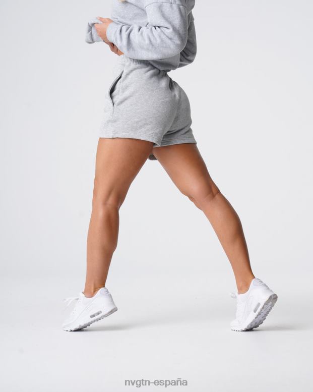 estilo de vida mujer NVGTN HB2N2739 gris pantalones cortos de estar por casa esenciales
