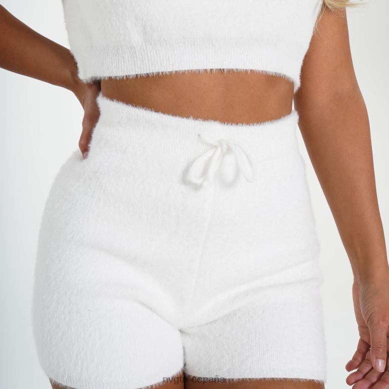 estilo de vida mujer NVGTN HB2N2751 blanco pantalones cortos casuales lindos del salón
