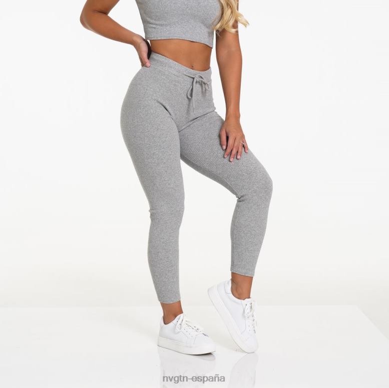 estilo de vida mujer NVGTN HB2N2755 gris pantalones de descanso para el día perezoso
