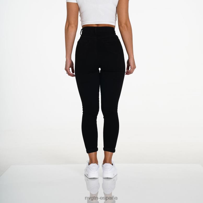 estilo de vida mujer NVGTN HB2N2745 negro jeans rotos navishape