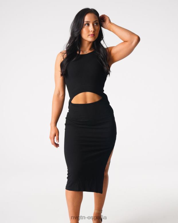 estilo de vida mujer NVGTN HB2N2718 negro vestido largo perdido en el paraíso