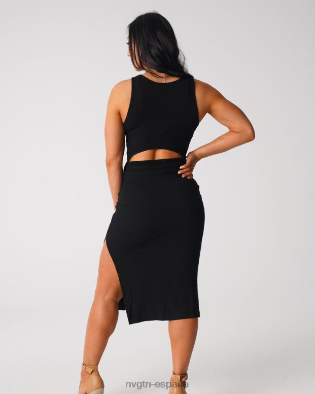 estilo de vida mujer NVGTN HB2N2718 negro vestido largo perdido en el paraíso
