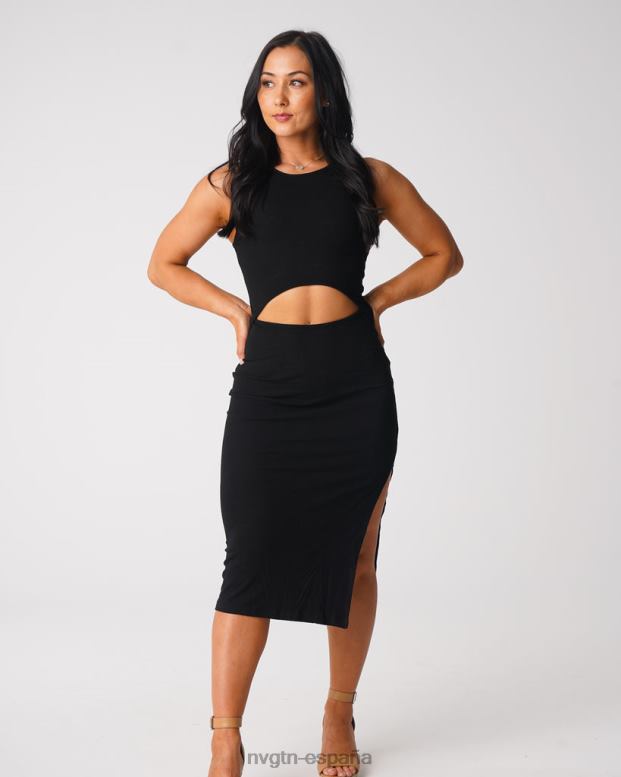 estilo de vida mujer NVGTN HB2N2718 negro vestido largo perdido en el paraíso