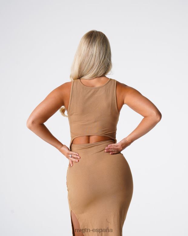 estilo de vida mujer NVGTN HB2N2719 moca vestido largo perdido en el paraíso